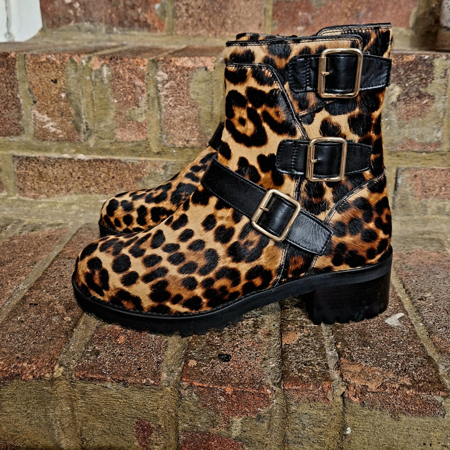 Russell & Bromley pony skin boots 5