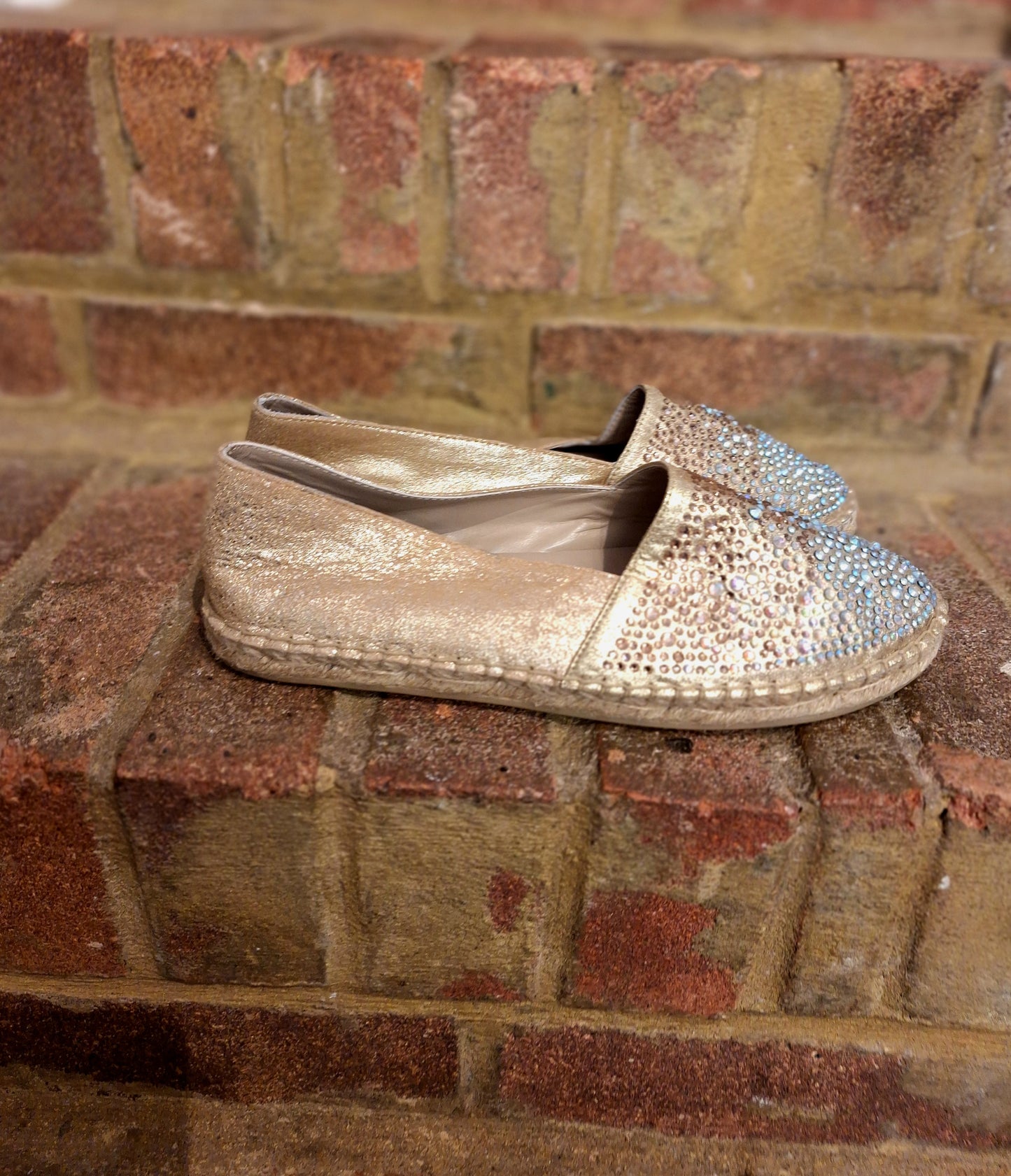 DUNE gold espadrilles 6