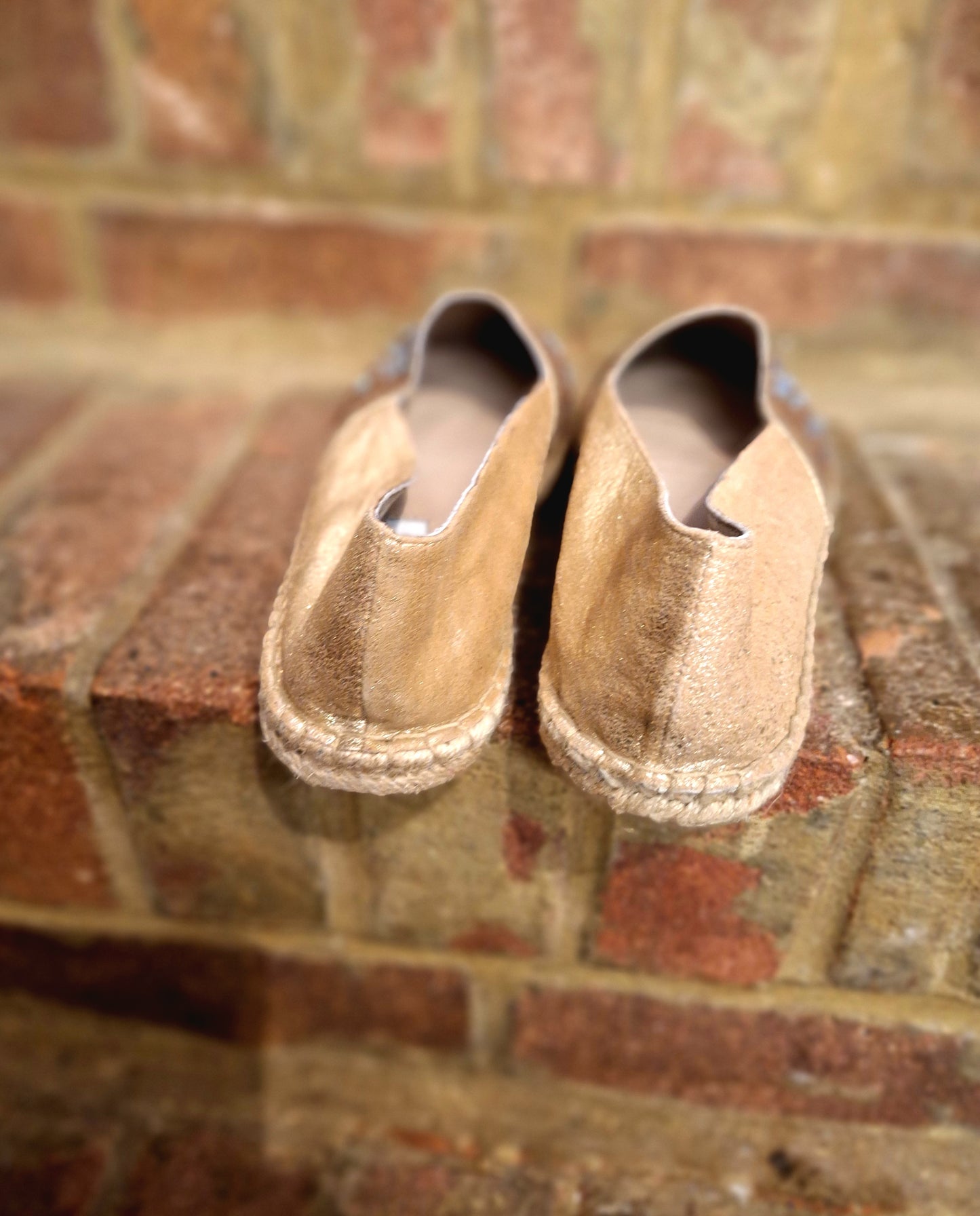 DUNE gold espadrilles 6