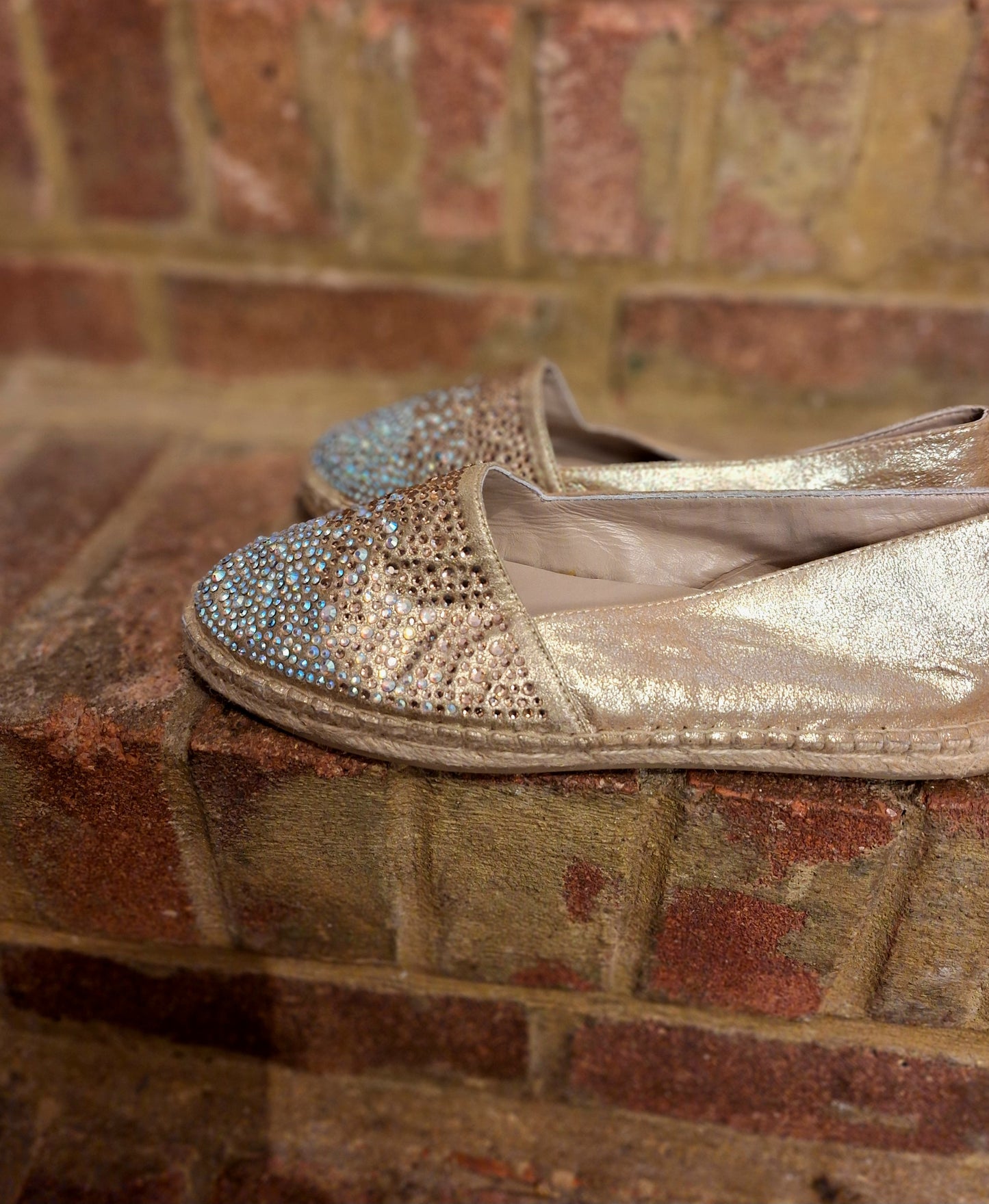 DUNE gold espadrilles 6