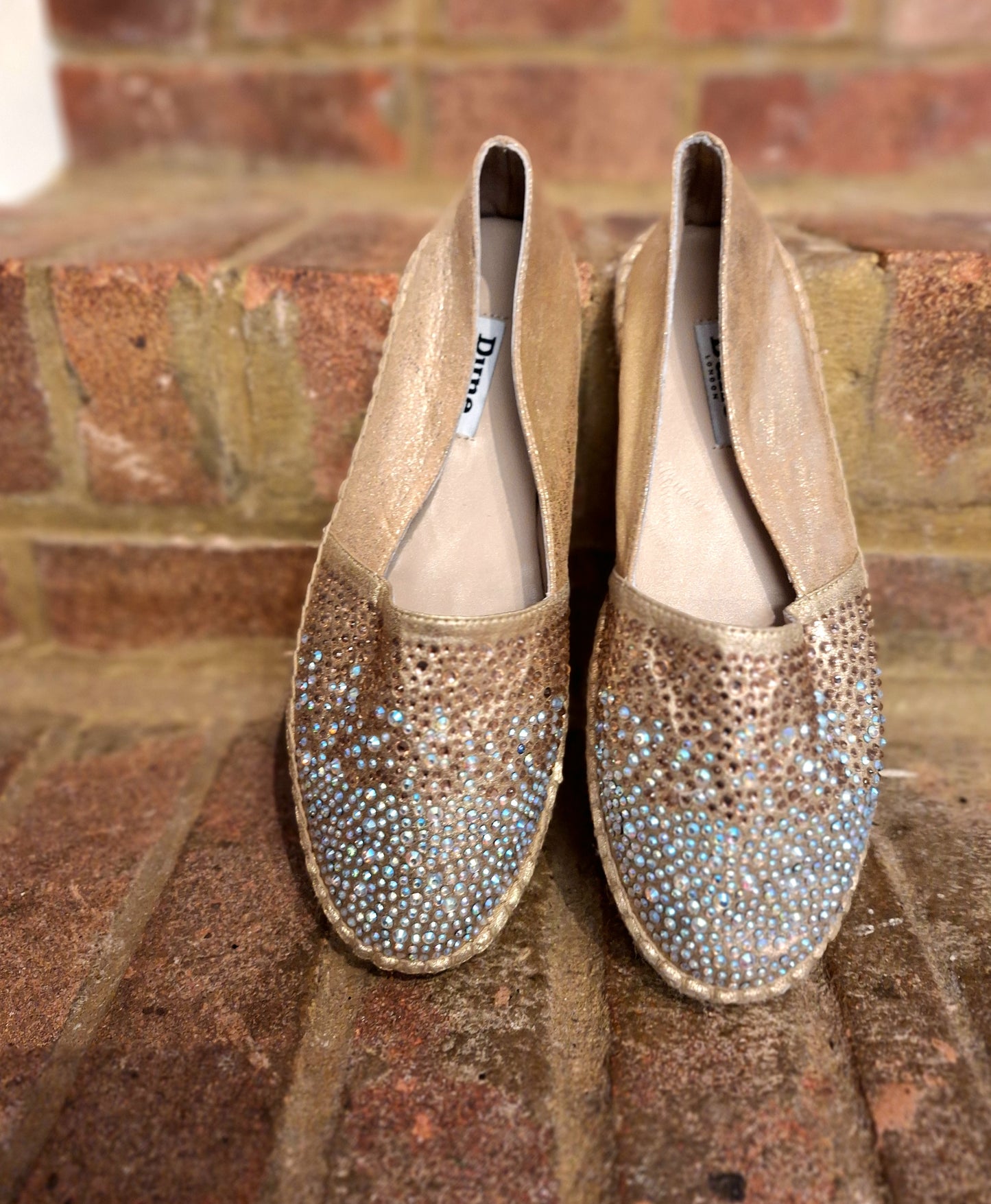 DUNE gold espadrilles 6