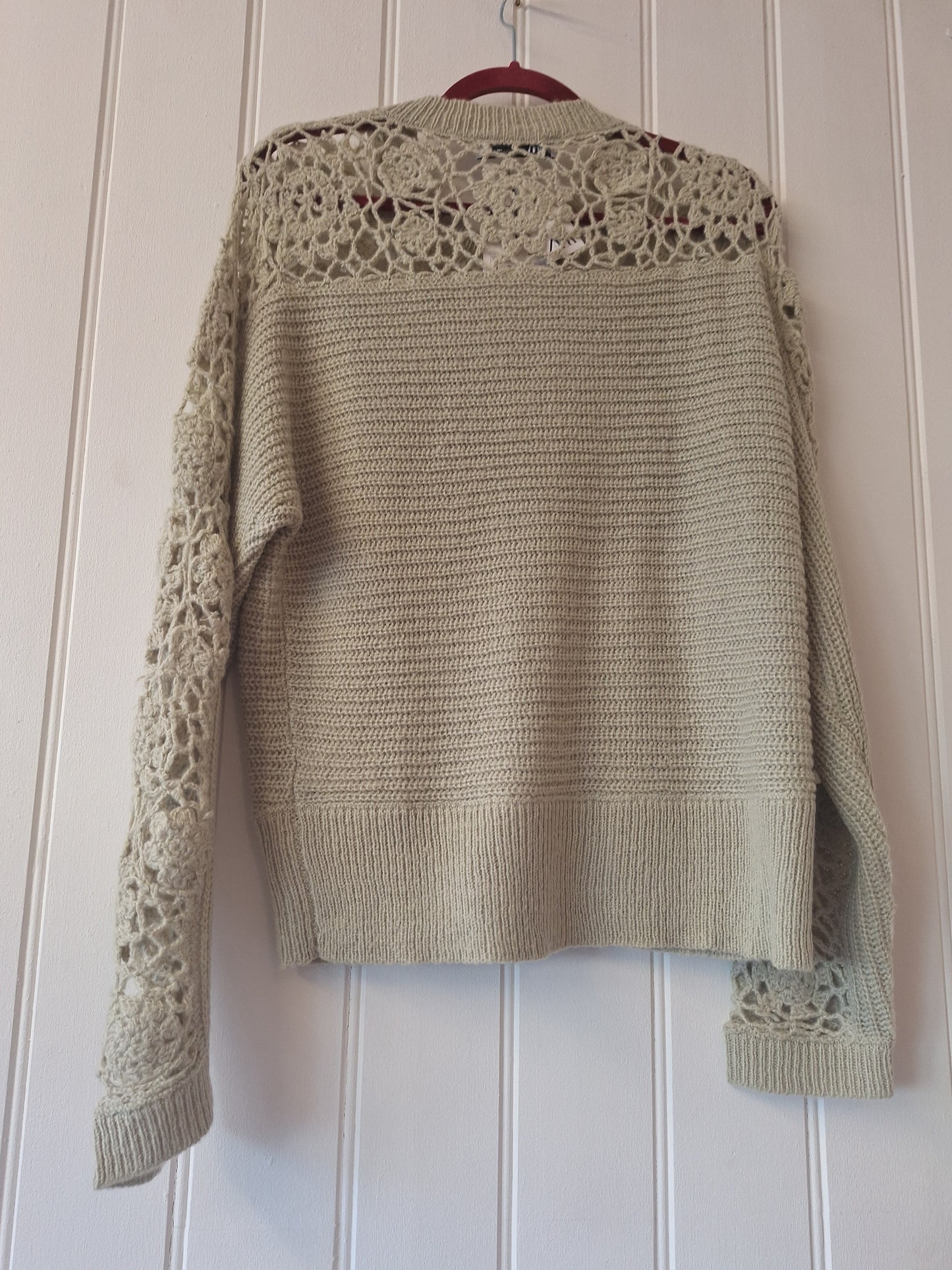 ZARA green knitted cardigan L