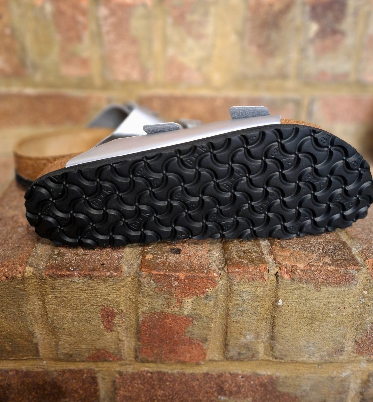 Birkenstock charcoal sandals 8