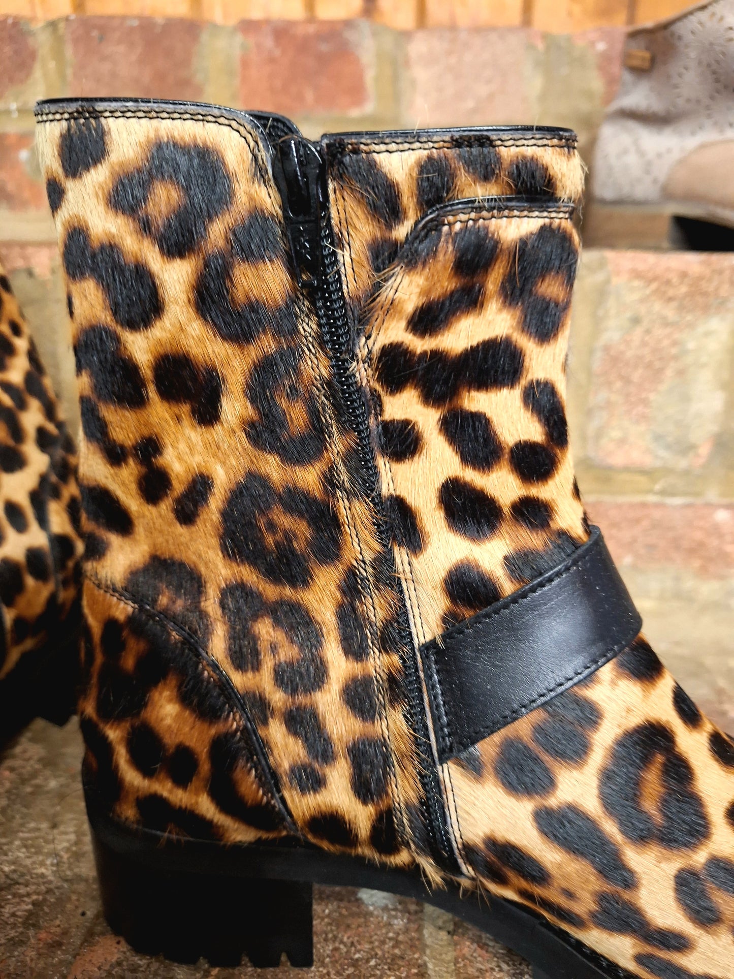 Russell & Bromley pony skin boots 5