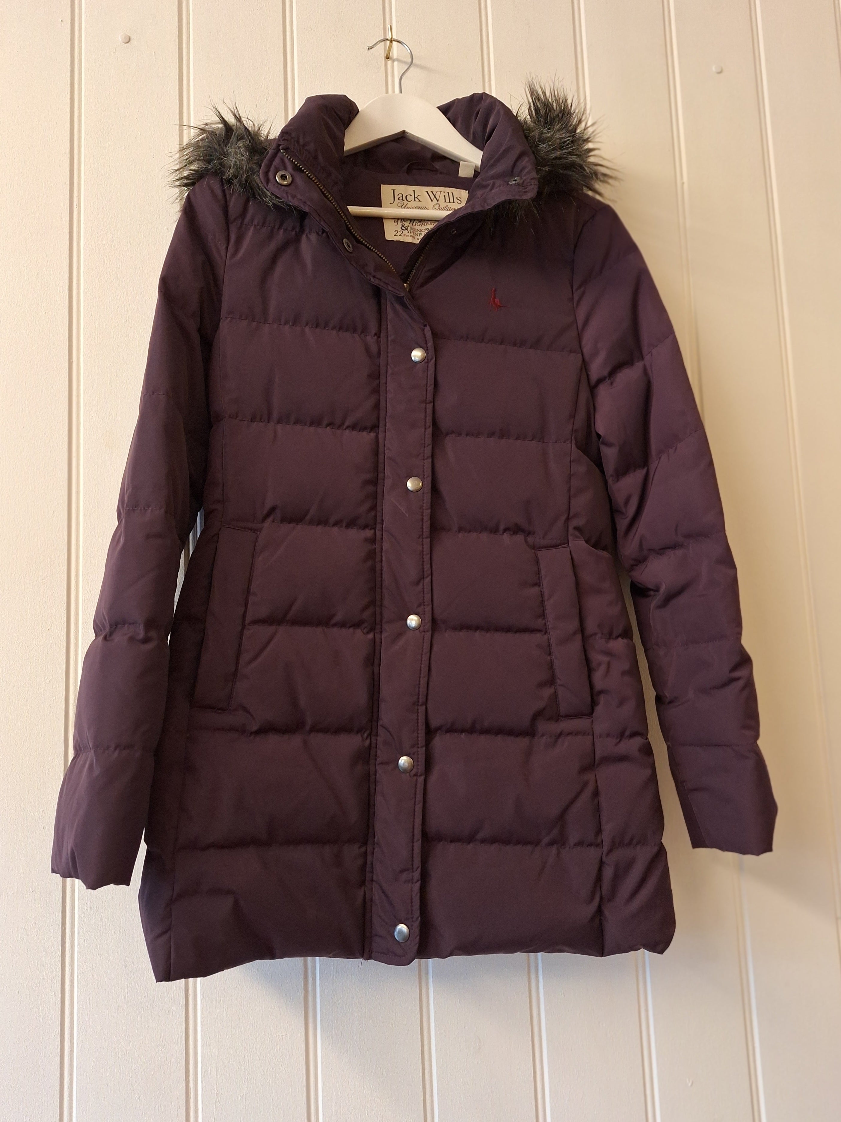 Jack wills burgundy coat best sale