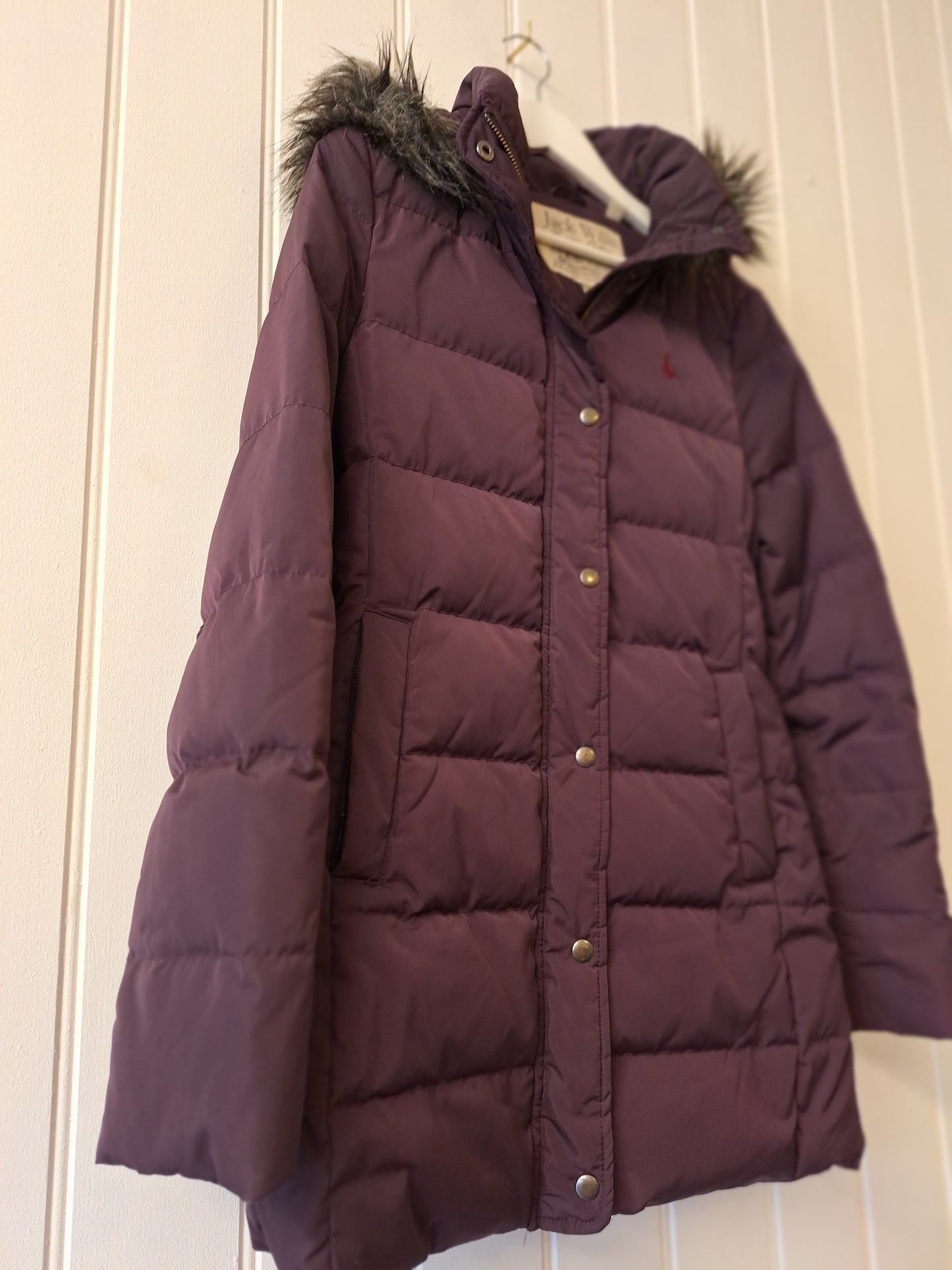 Jack Wills purple parka style coat 10