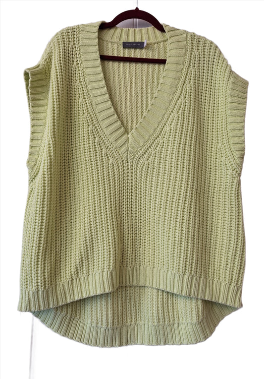 Mint Velvet lime sleeveless knit XL