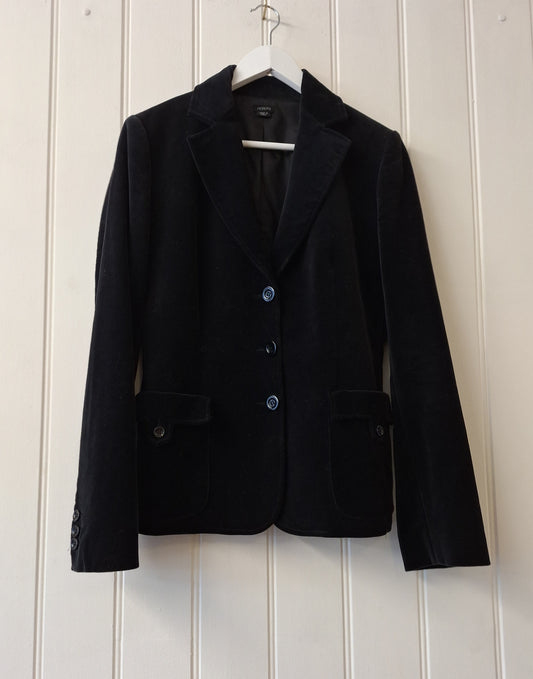 Joseph black velvet jacket 10/12