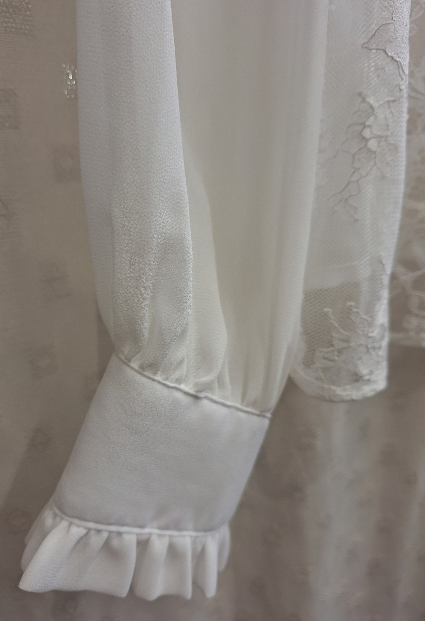 ZARA white lace shirt XL