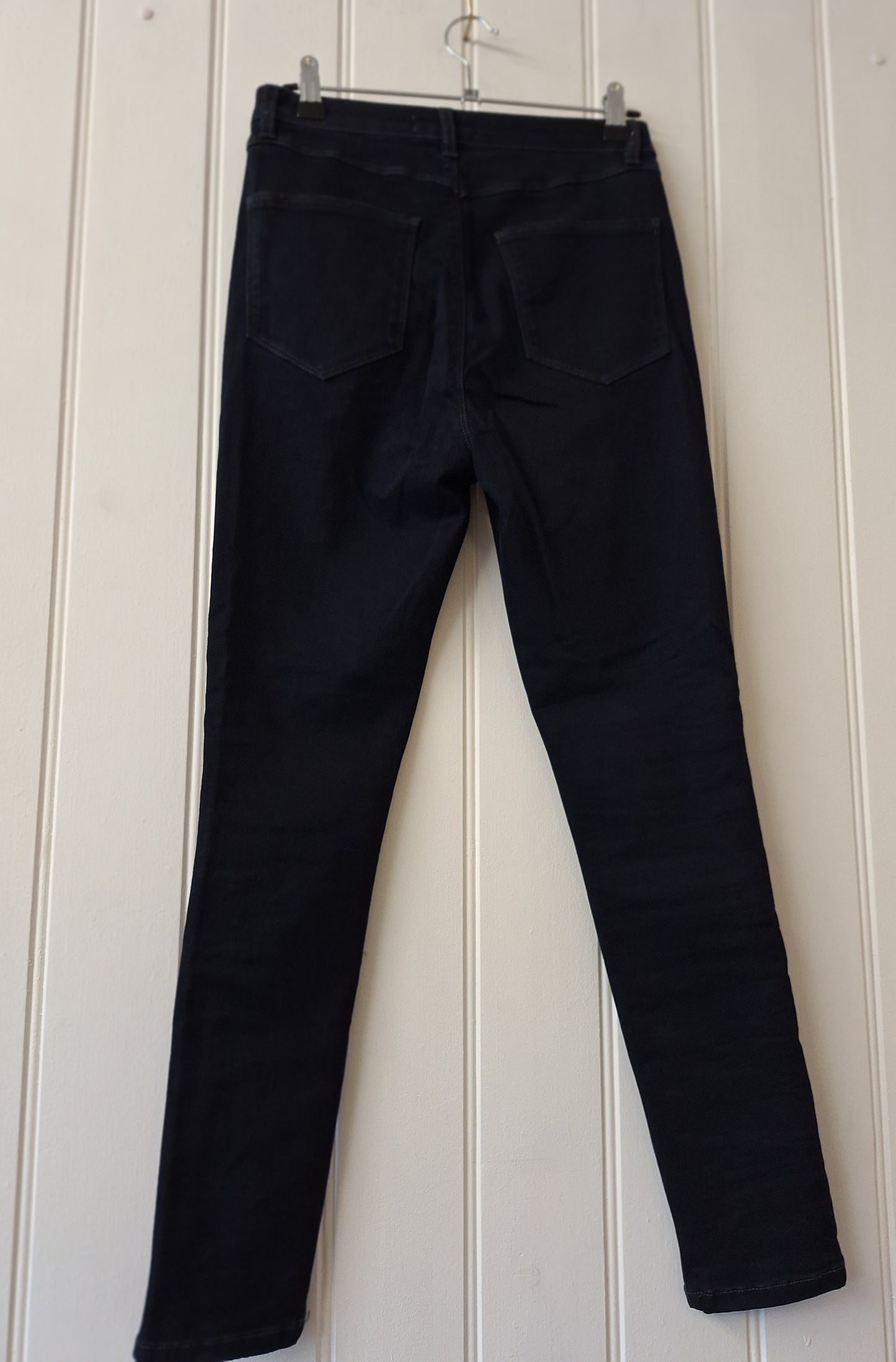 Mint Velvet navy side stripe jeans 10