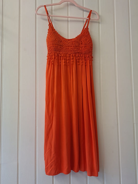 Orange floaty dress S/M