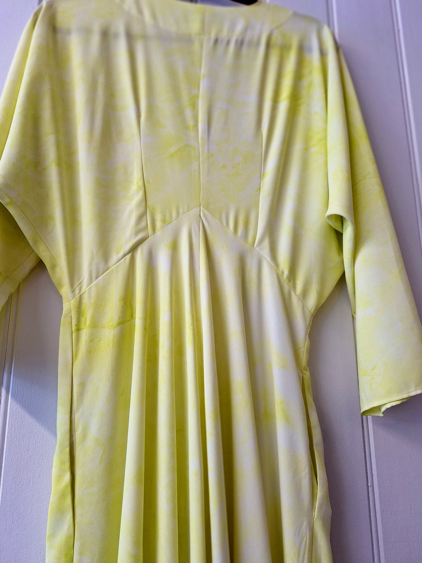 James Steward yellow tie dye effect maxi dress 10