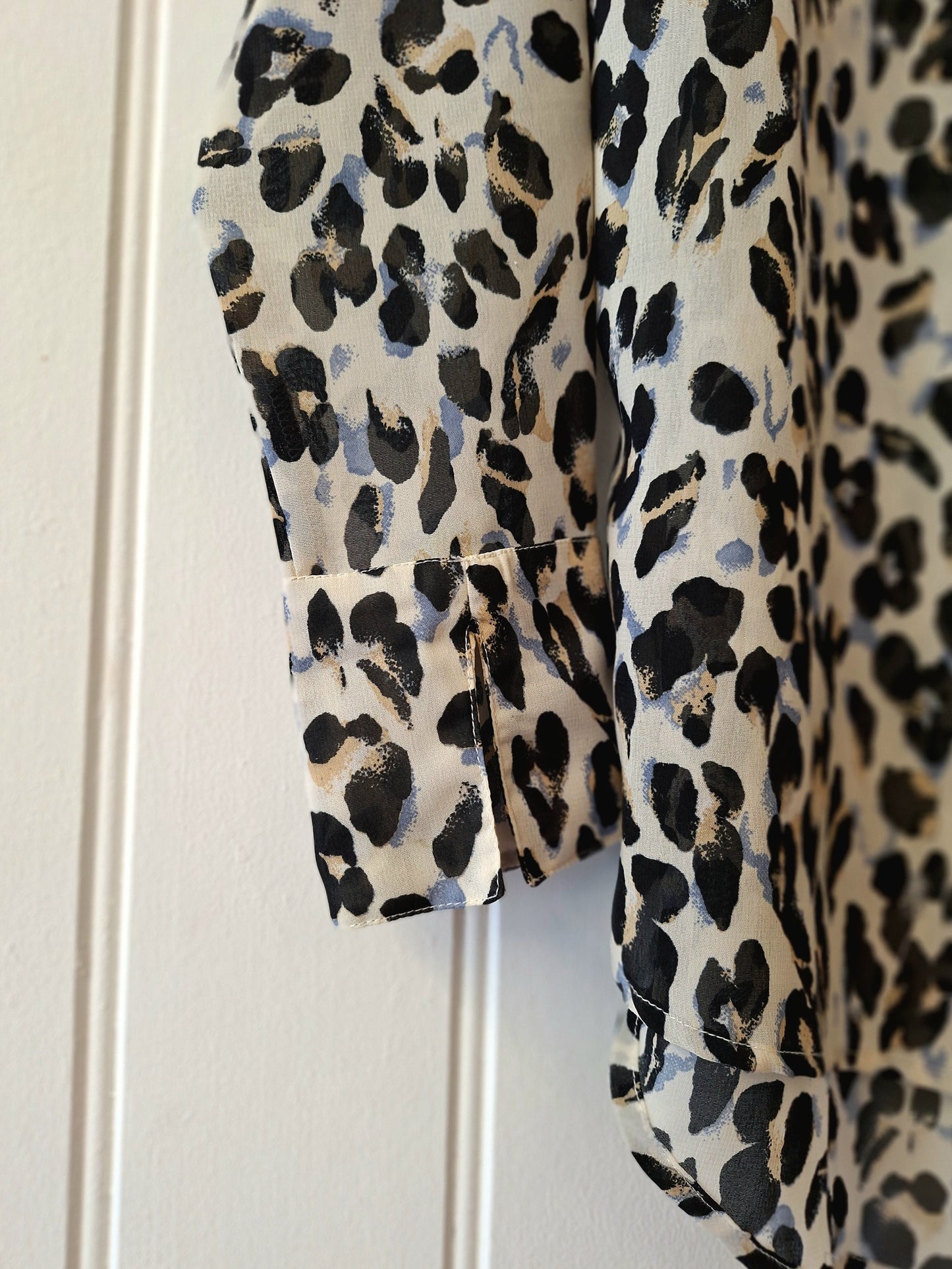 Either or animal print top M