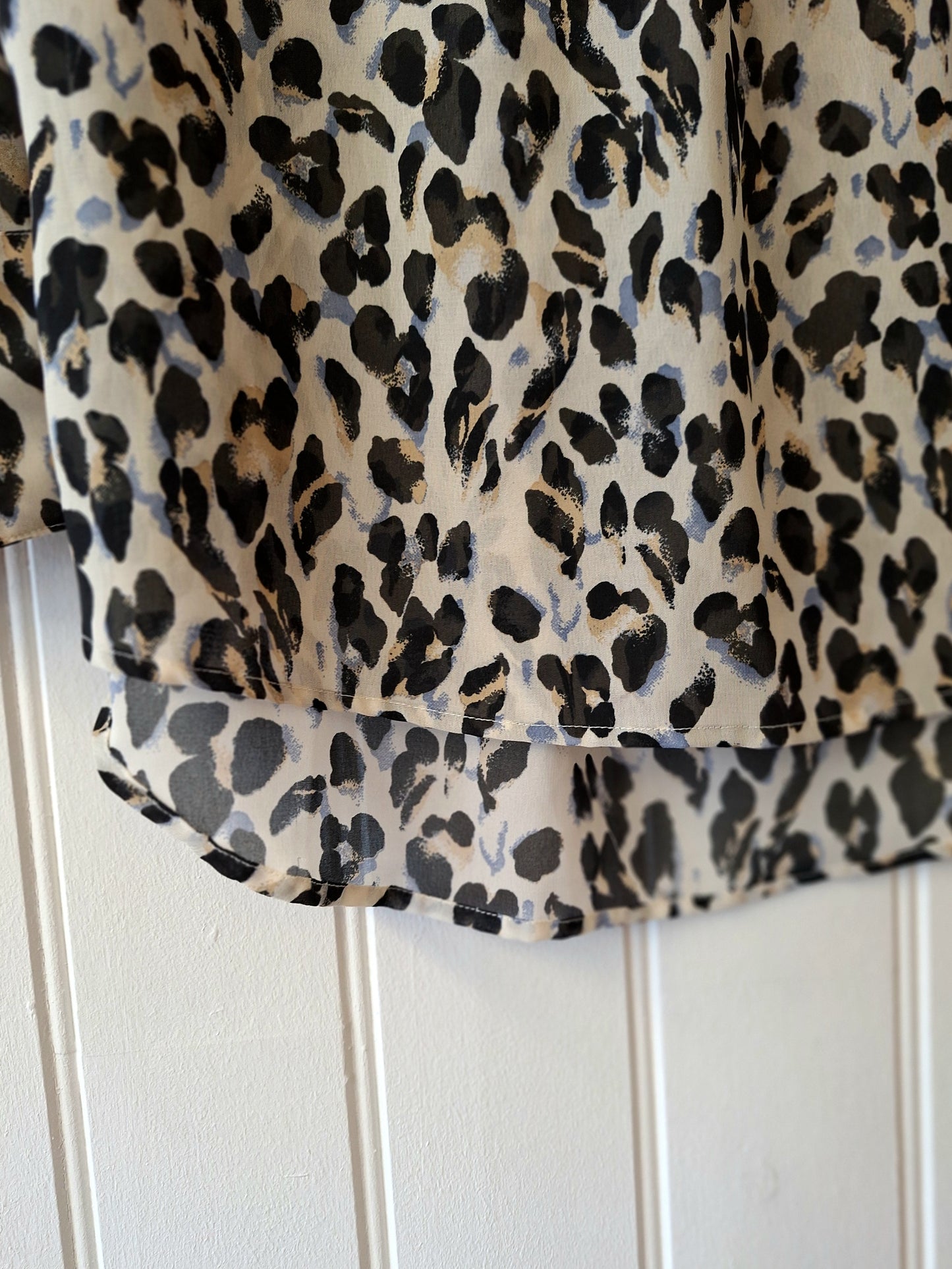 Either or animal print top M