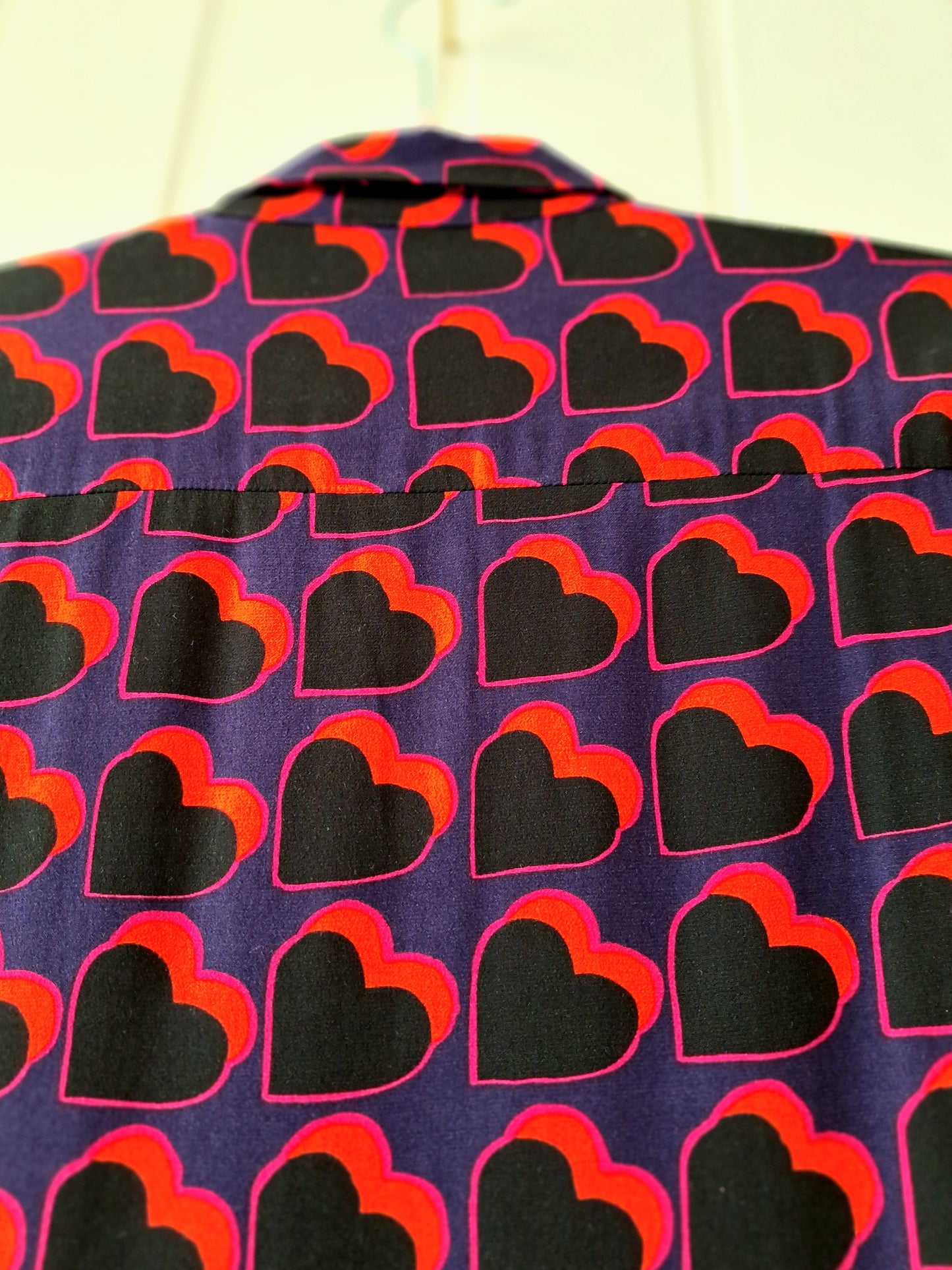 Fabienine Chapot black 'heart' print shirt 10