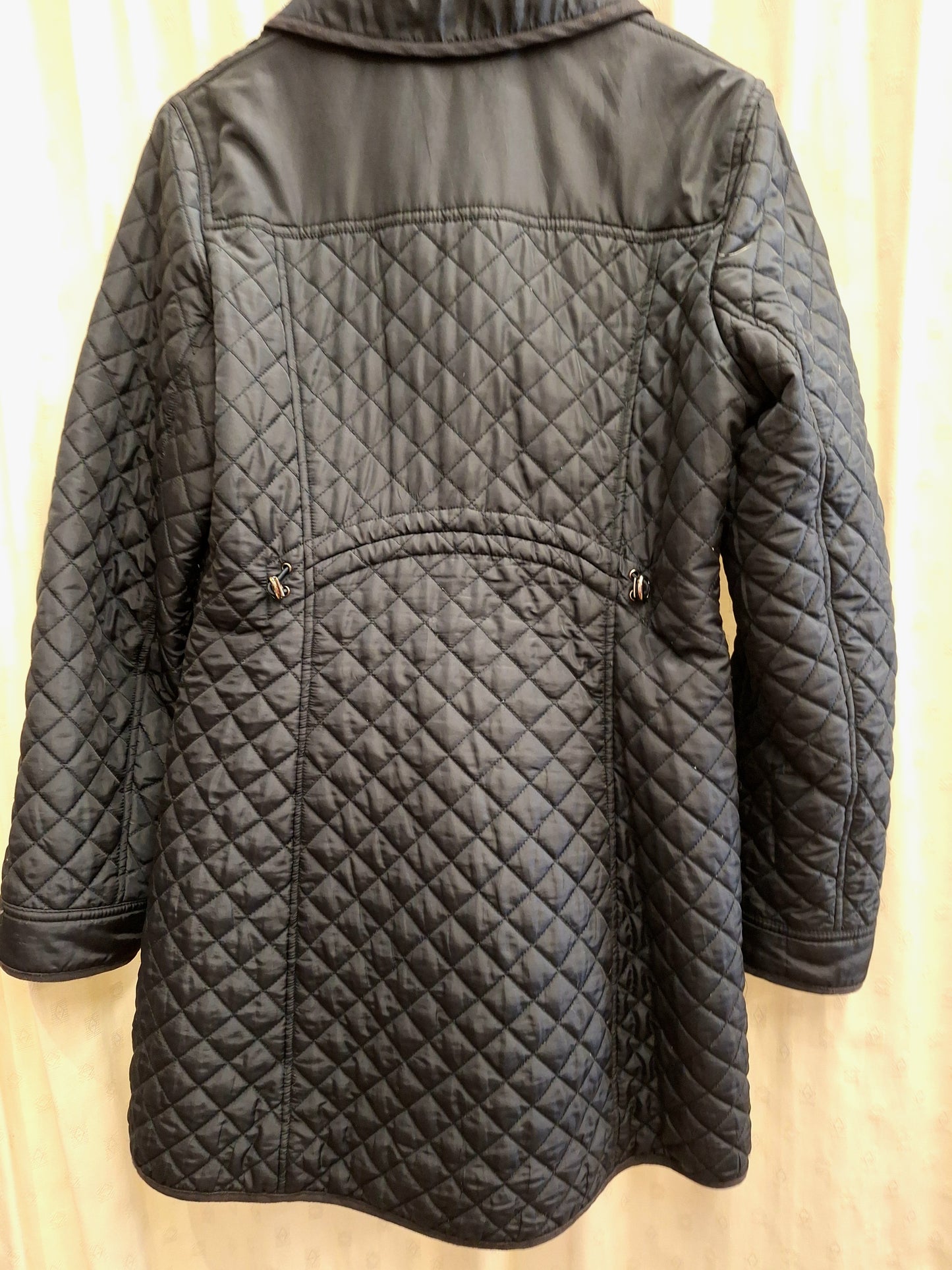 HOBBS black quilted coat 10