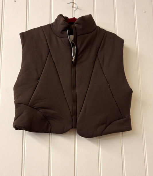 ZARA brown padded gilet M-L