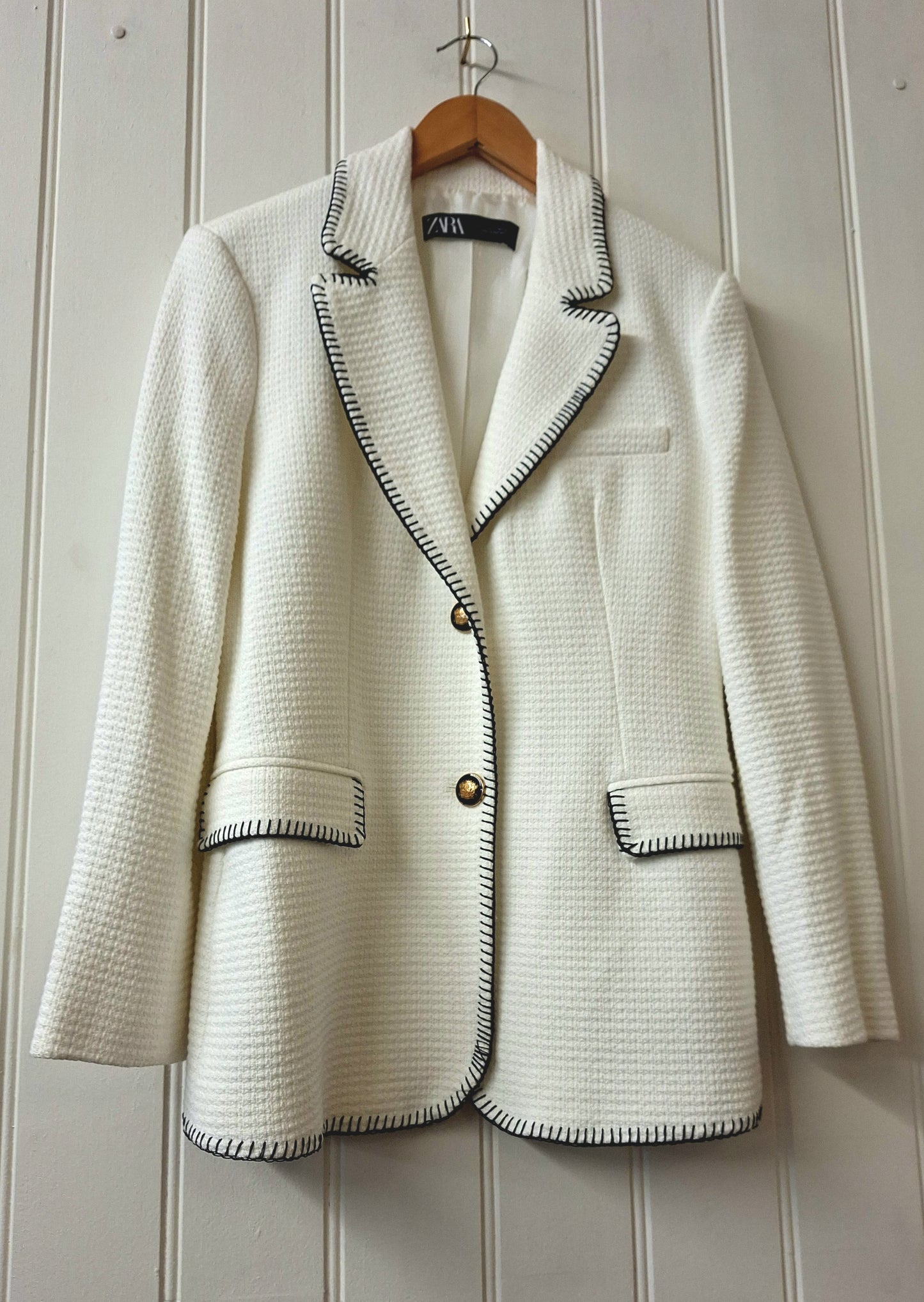 ZARA white blazer jacket  L