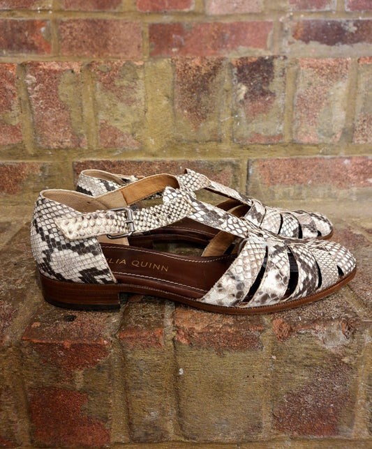 Cecilia Quinn snake print shoes 5