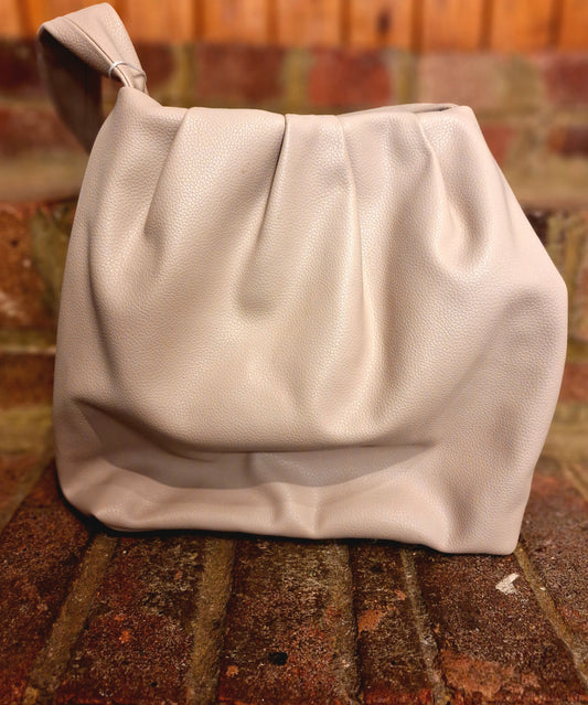 ZARA ecru slouch style bag