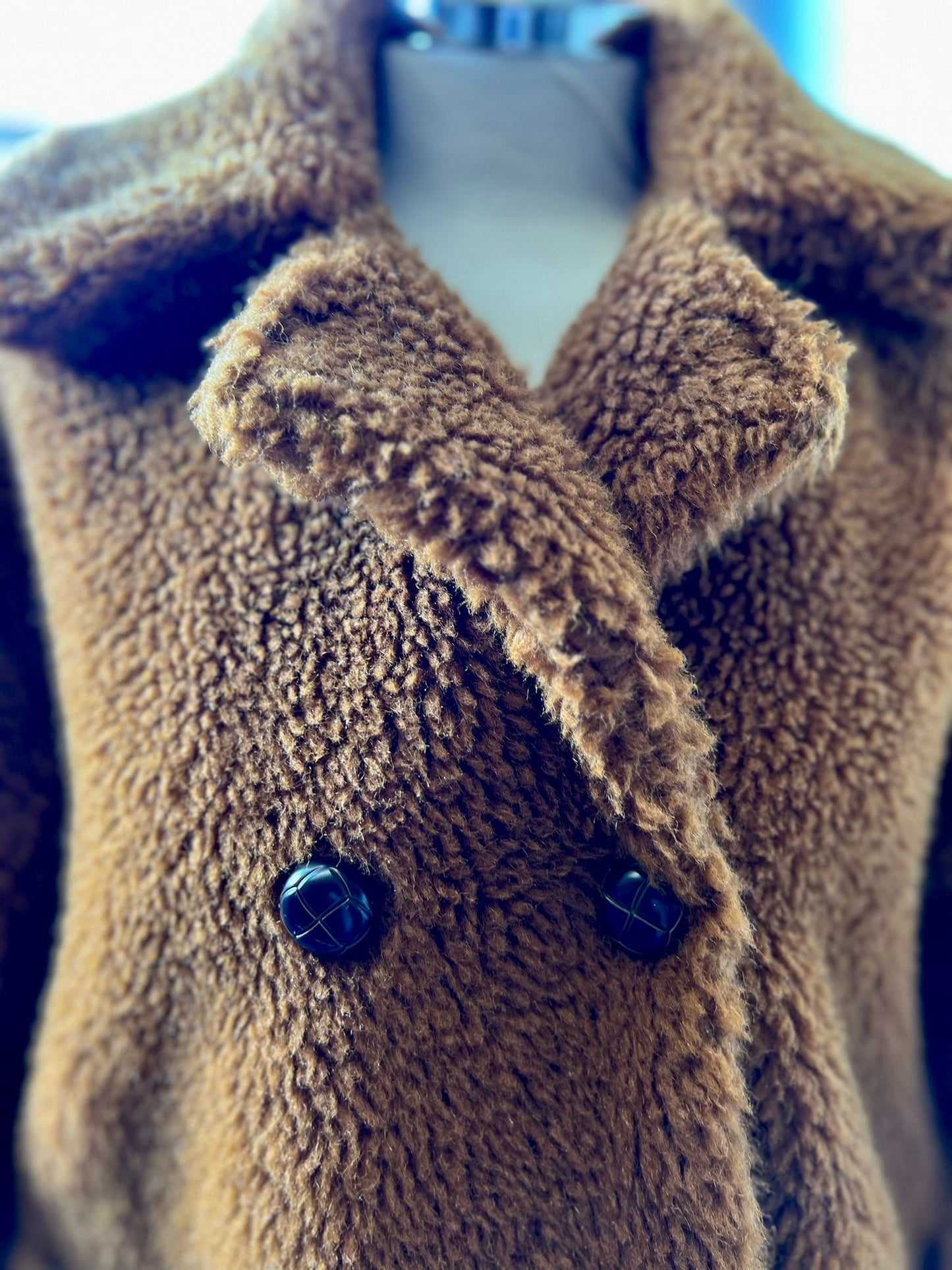 TOPSHOP tan "teddy coat 8