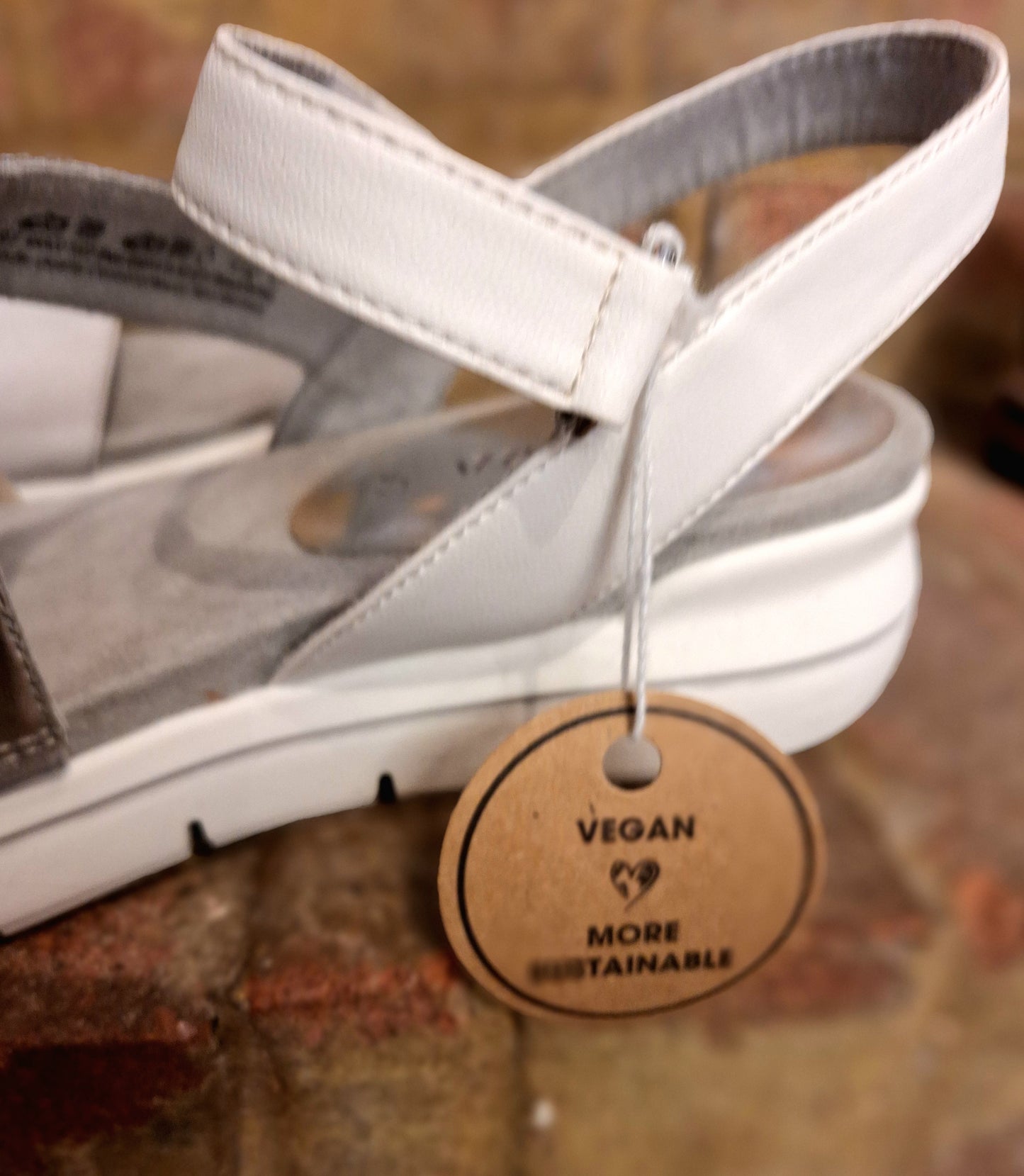 Marco Tozzi white and silver sandals 6