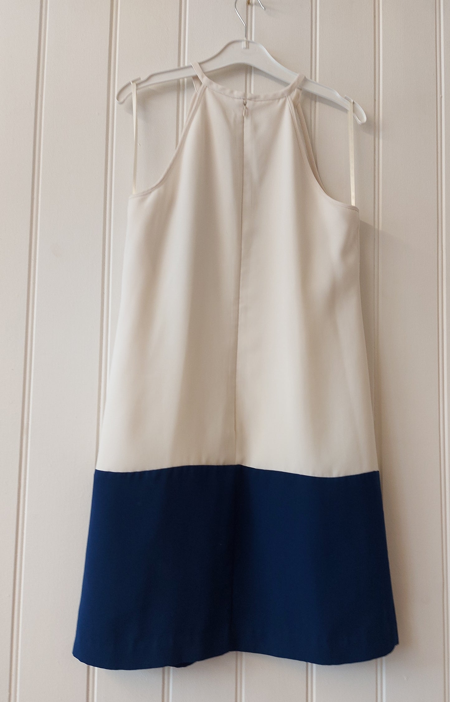 Banana Republic blue and white dress 8