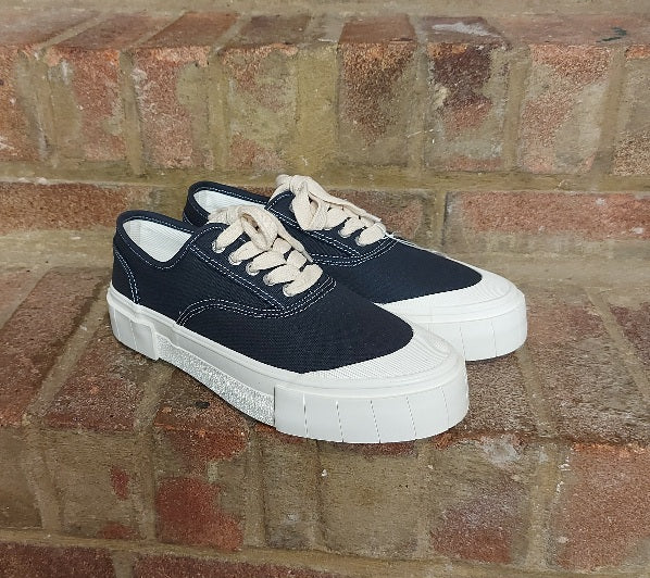 Good News navy and white plimsolls 7
