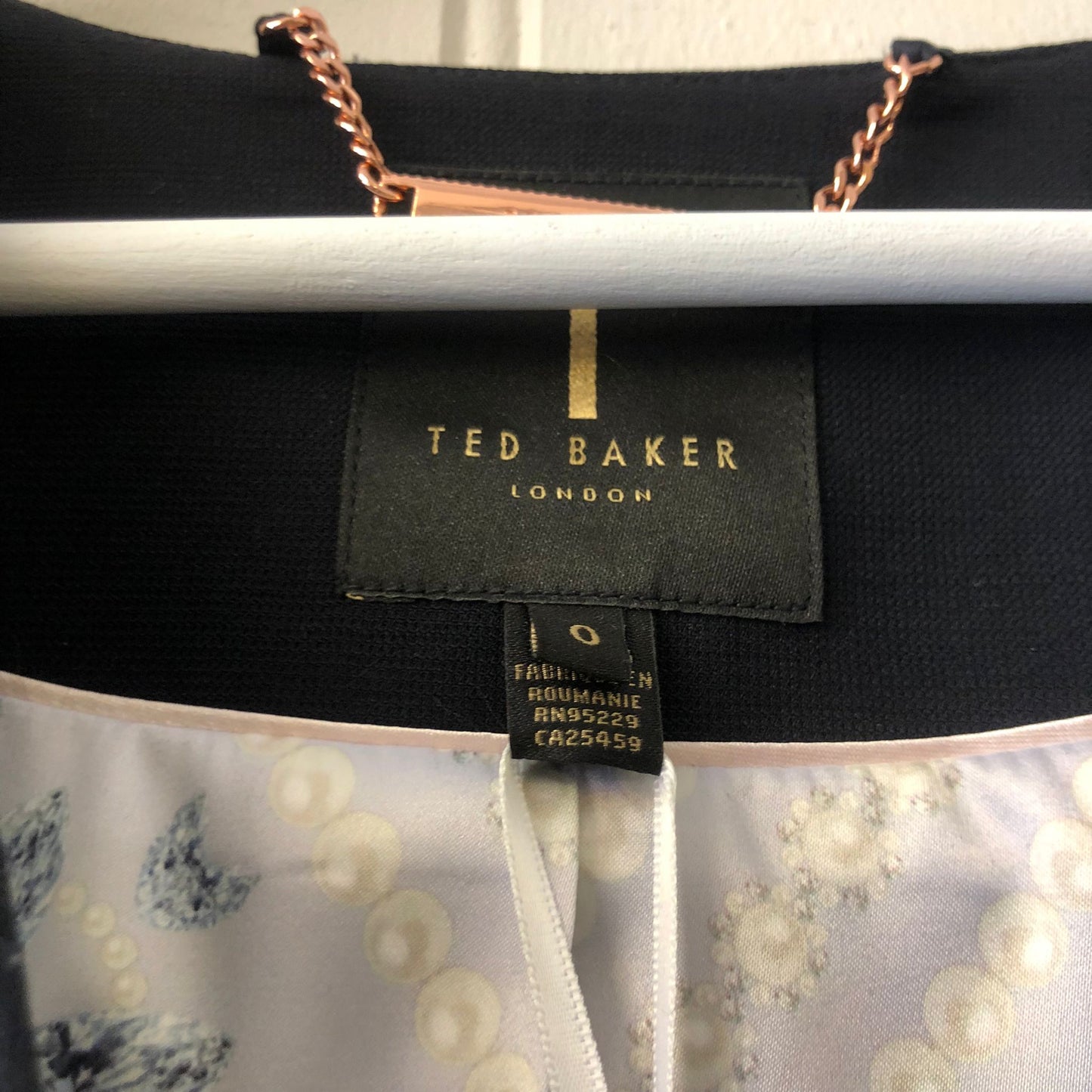 Ted Baker  navy tailored jacket Size 0