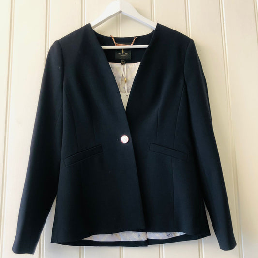 Ted Baker  navy tailored jacket Size 0